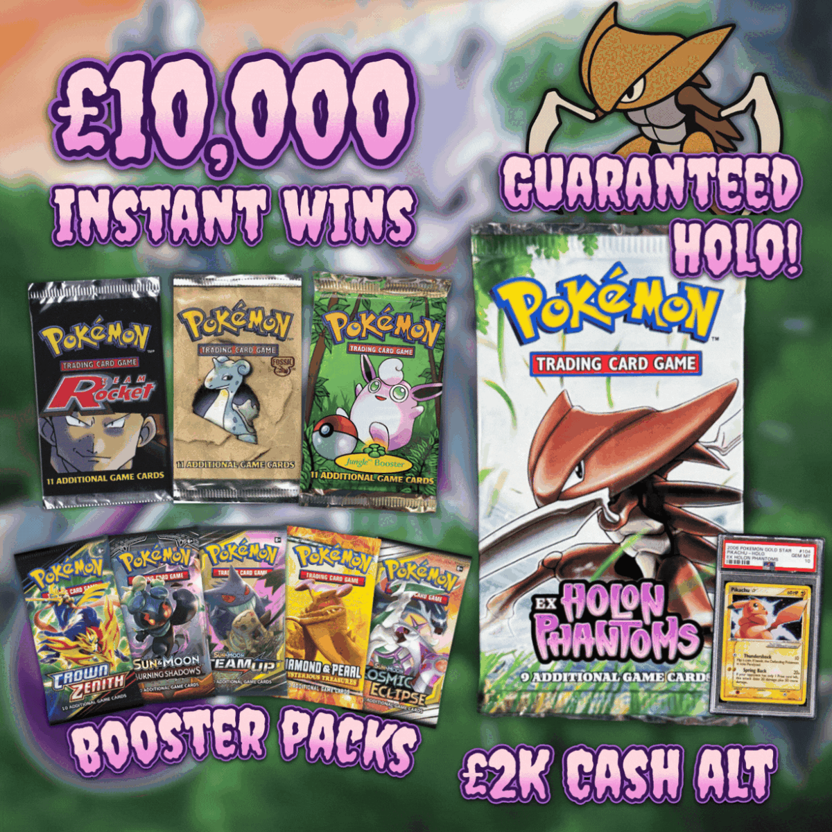 pokemon holon phantoms booster packs ex Pack - Guaranteed Holo! + £10K Booster Pack Instant Wins! Jolteon 3/17 holo from POP Series 3 Pokemon EX Holon Phantoms Booster