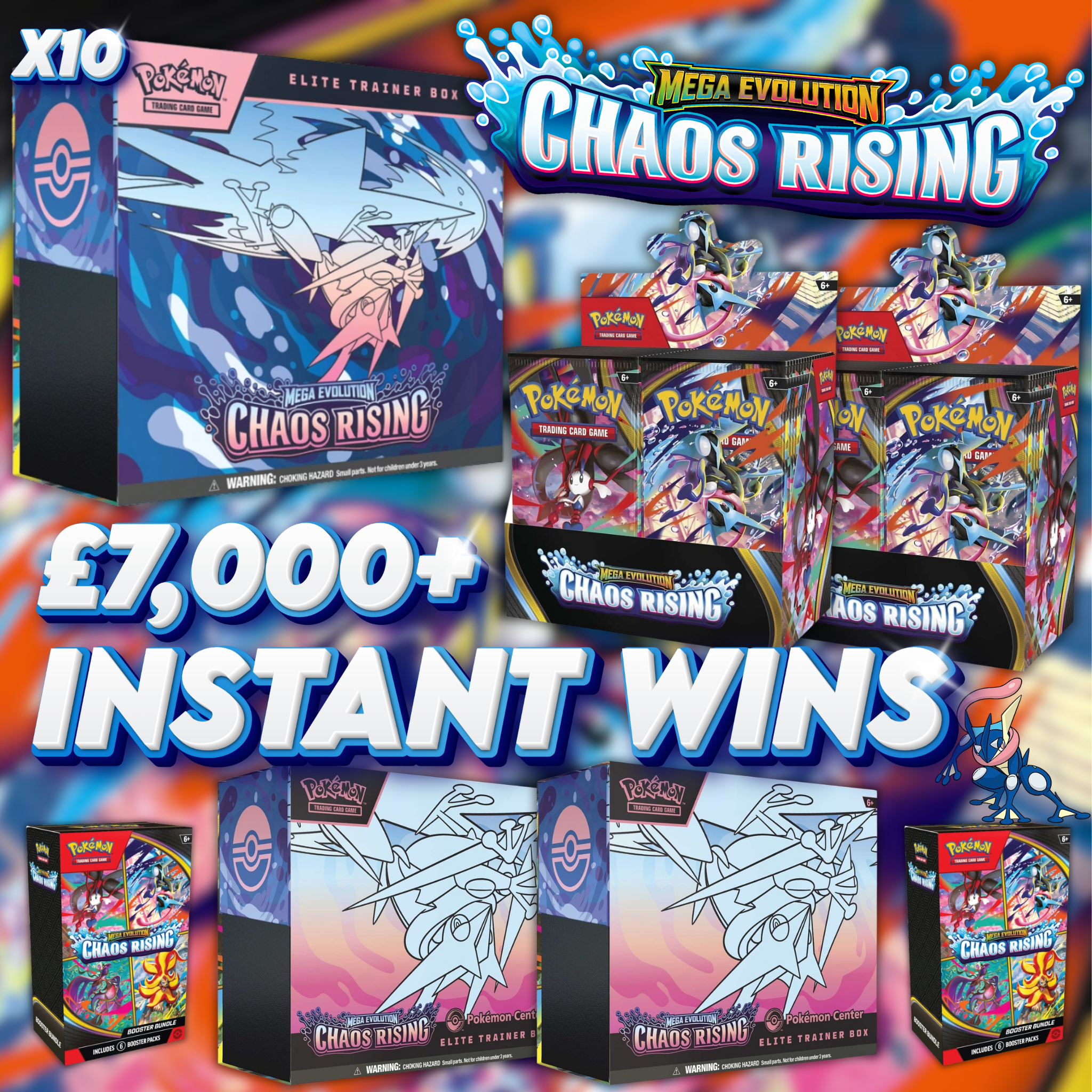 Ten Chaos Rising ETBs + £7,000 Instant Wins!