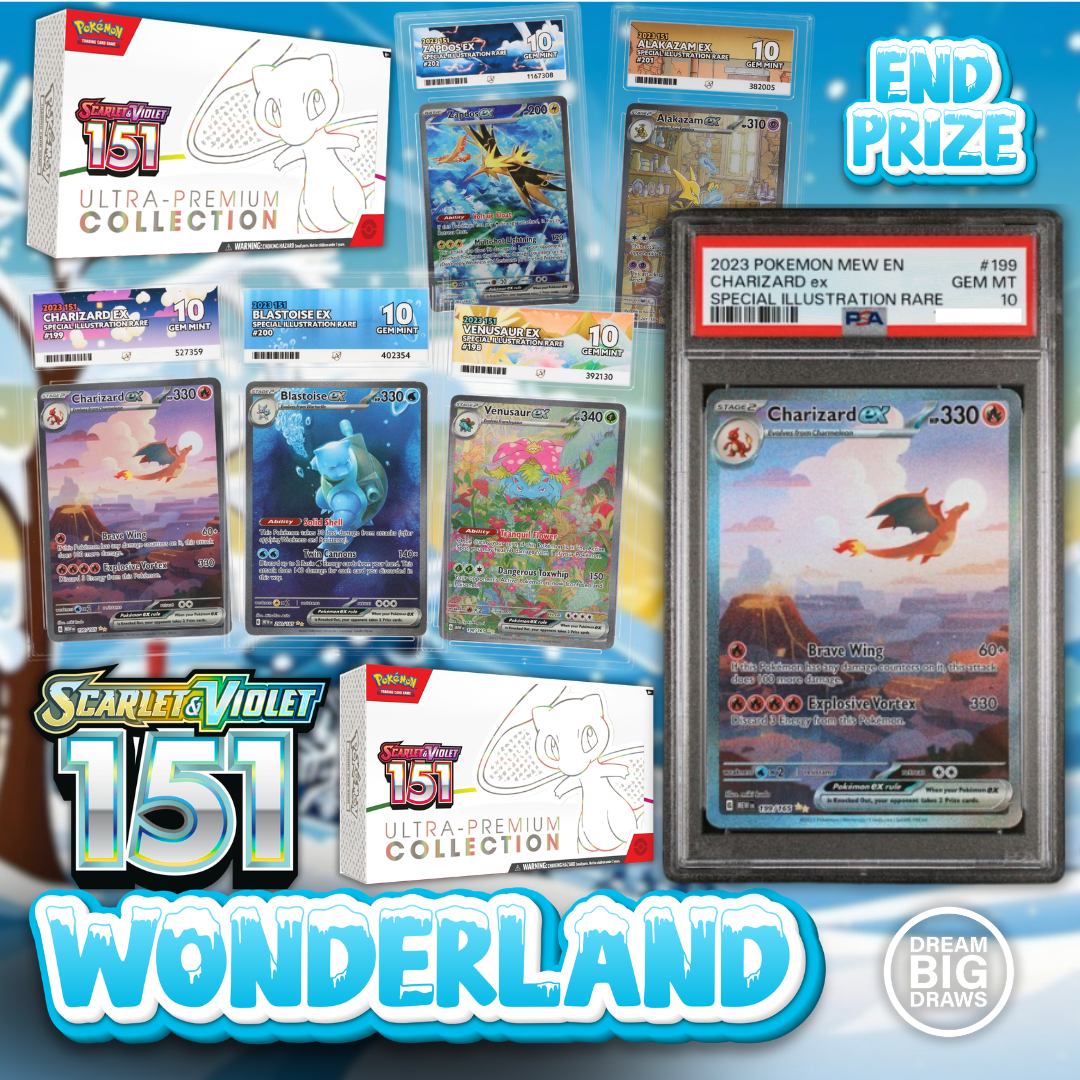 PSA 10 Charizard ex 199 + £10,000 151 Instant Wins!