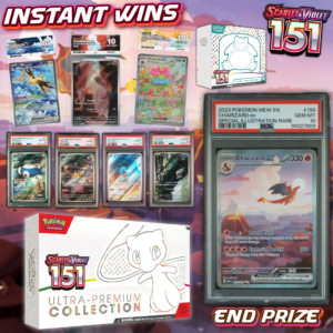 PSA 10 Charizard ex 199 + £8K 151 Instant Wins!